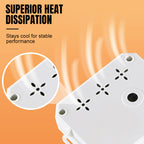 Universal Adapter Plug & Extension Socket with Automatic Power-Off