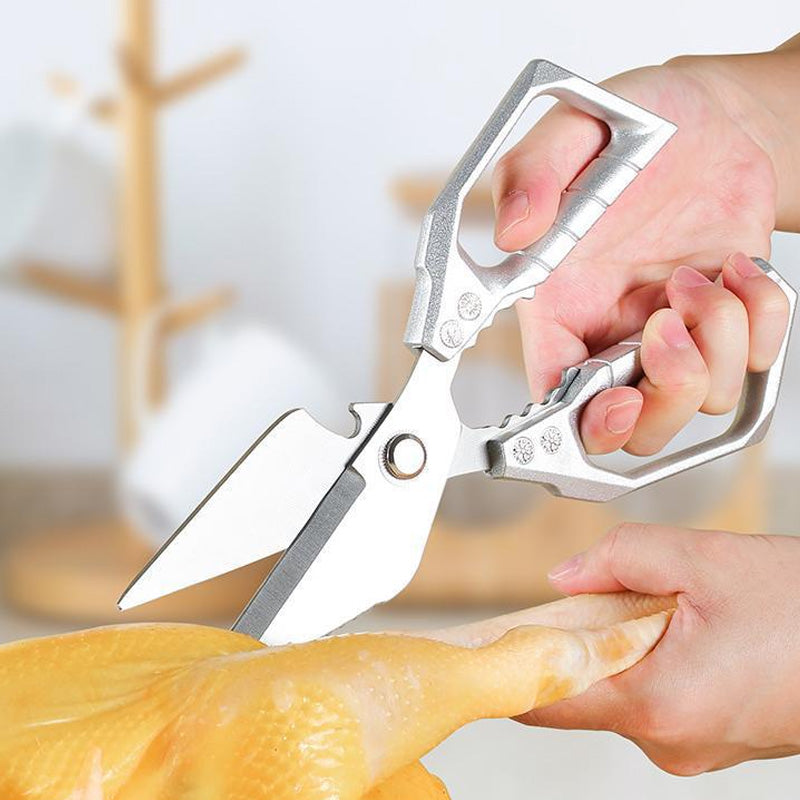 Heavy-Duty Kitchen Scissors - Multi-Function & Dishwasher Safe, Perfect for Poultry, Herbs and Daily Use