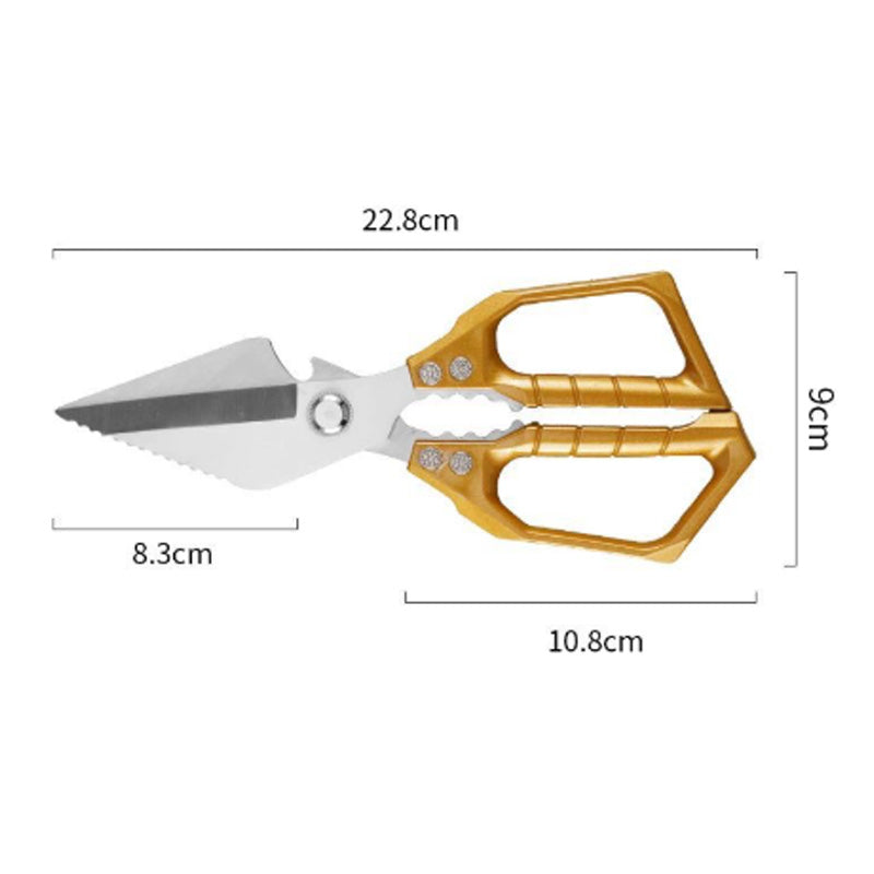 Heavy-Duty Kitchen Scissors - Multi-Function & Dishwasher Safe, Perfect for Poultry, Herbs and Daily Use