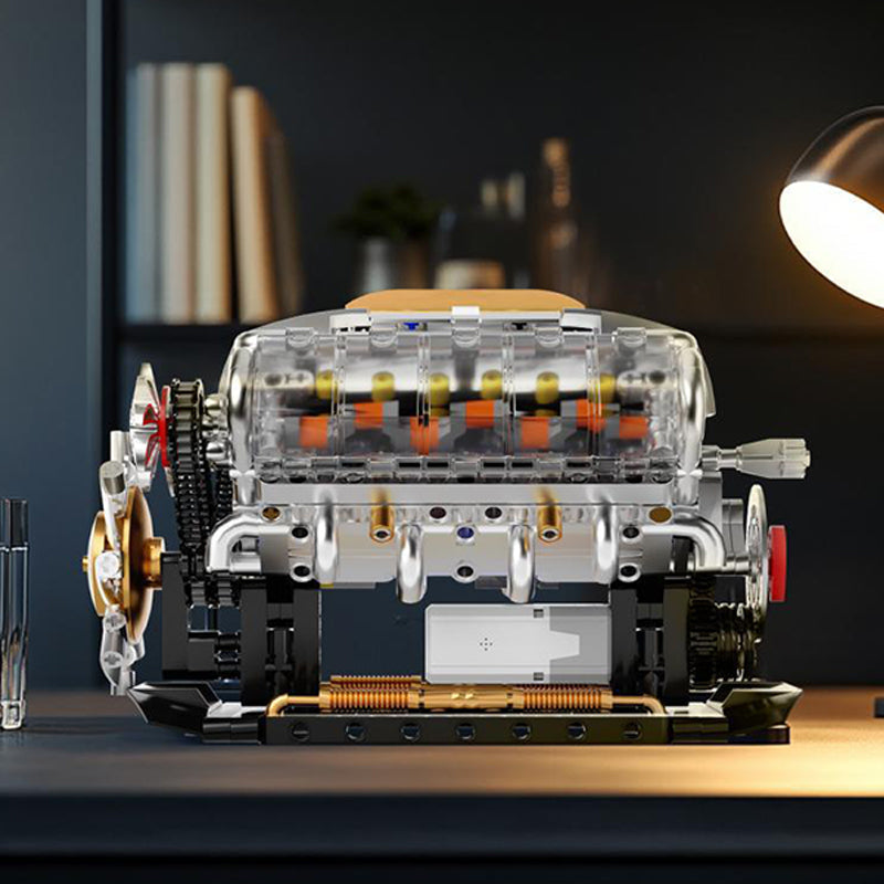 Final Day Sale: - Building Blocks OHV V8 Small-Block Engine Model Kit