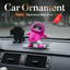 Early Funny Skateboarding Bear Car Ornament