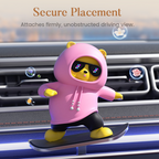 Early Funny Skateboarding Bear Car Ornament