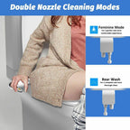 NOW! Non-Electric Dual Nozzle Bidet – Hygienic Self-Washing, Adjustable Water Pressure & Easy Installation Kit