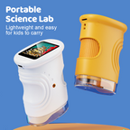 Handheld Pocket Microscope for Kids - 60x Magnification with LED Light for Outdoor Exploration & STEM Learning