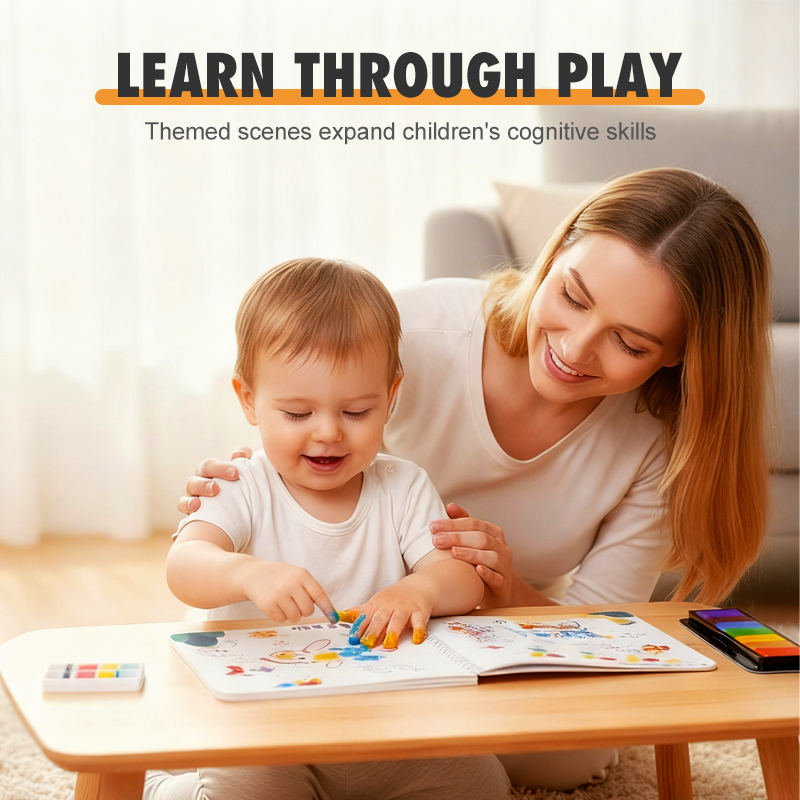 Finger Paint Coloring Book for Kids
