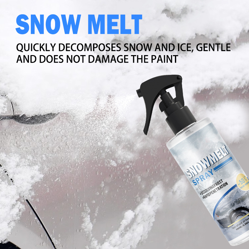 BUY 2 GET 3! WINDSHIELD DE-ICER SPRAY - Instant Ice Melting & Anti-Frost Protection, Safe for All Glass Surfaces, Quick Winter Solution
