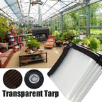 Heavy-duty, transparent, waterproof, insulated tarpaulin