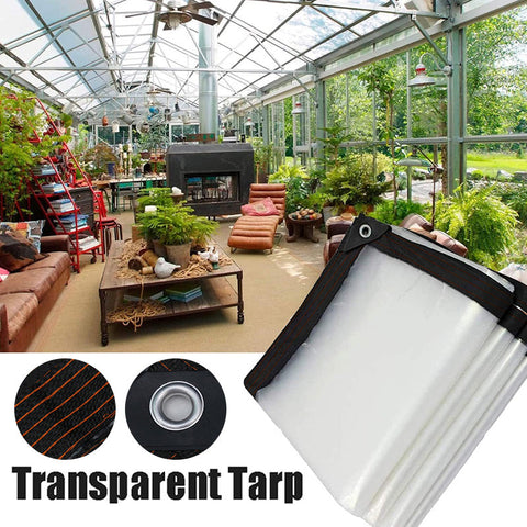 Heavy-duty, transparent, waterproof, insulated tarpaulin
