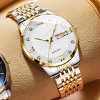 Year-End Premium Sale: Men's Stainless Steel Waterproof Business Watch
