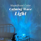 Rotating Wave Projector - Dynamic Ocean Effect, 16 Changing Colors, Perfect for Baby Care and Nursery Decoration