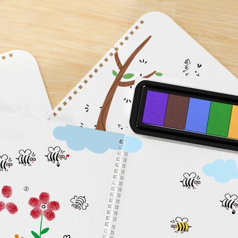 Christmas Finger Paint Coloring Book for Kids