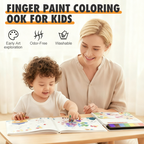 Christmas Finger Paint Coloring Book for Kids