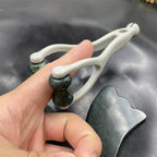 Natural Stone Massage Set: Scraping Board, Finger Clip & Egg-Shaped Massager