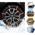 Winter Universal Reusable Anti-skid Nylon Tire Chains
