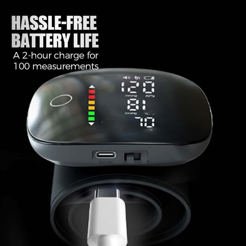 Hospital-Grade Accurate Wrist BP Monitor | Large Display & Voice for Easy Home Monitoring