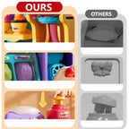 DIY ICE CREAM PLAY DOUGH - 6 Colors & 10 Tools, Non-Toxic Sensory Toy for Creative Role Play, Perfect Gift for Kids Aged 3-8