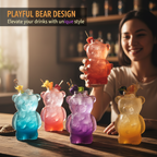 PROMOTION Adorable Clear Bear Glass Cup