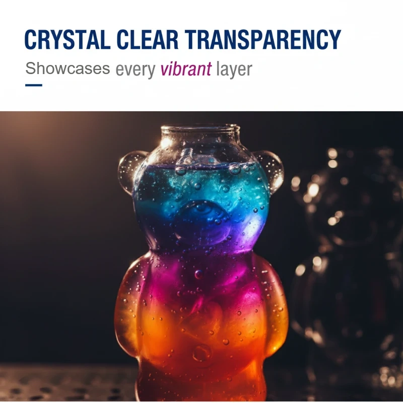 PROMOTION Adorable Clear Bear Glass Cup