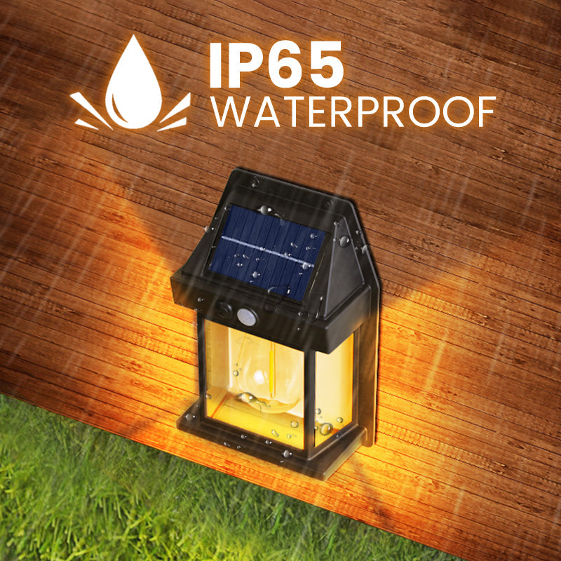 SOLAR WALL LIGHT - Motion Sensor & Weatherproof, Automatic Dusk to Dawn Operation, Easy Installation for Garden and Pathway