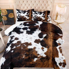 Cow Print Duvet Cover – Soft & Lightweight, Fun Design, Complete Set
