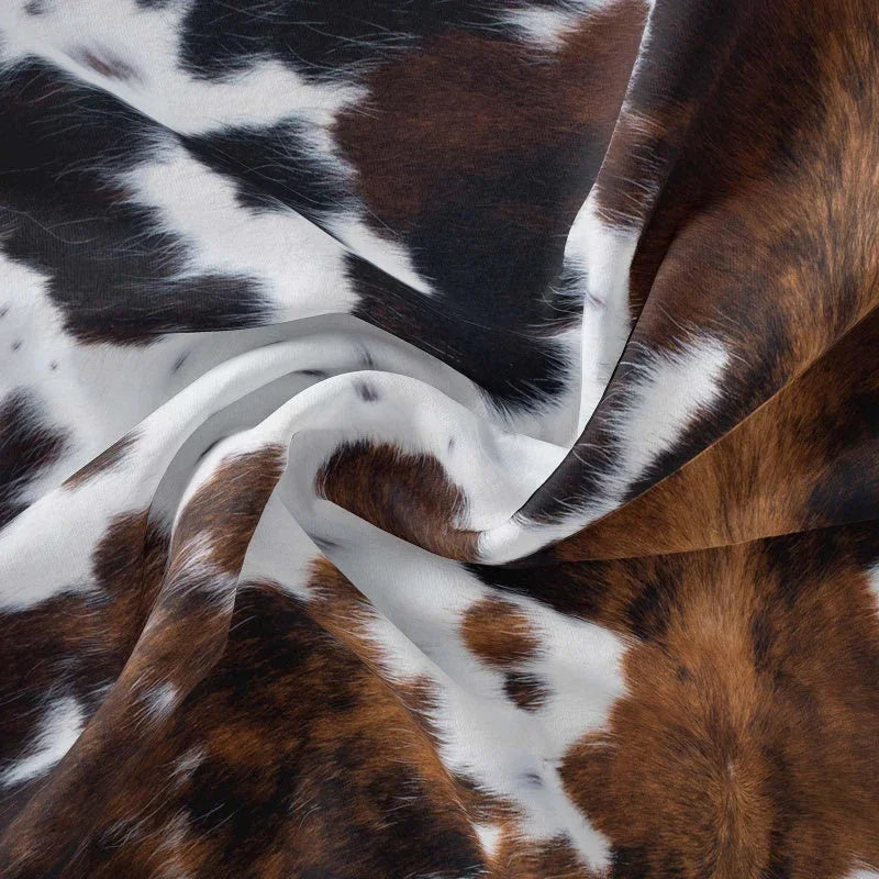 Cow Print Duvet Cover – Soft & Lightweight, Fun Design, Complete Set