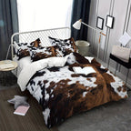 Cow Print Duvet Cover – Soft & Lightweight, Fun Design, Complete Set