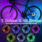 LED Bike Hub Light – Waterproof, Easy to Install & 8 Colour Modes