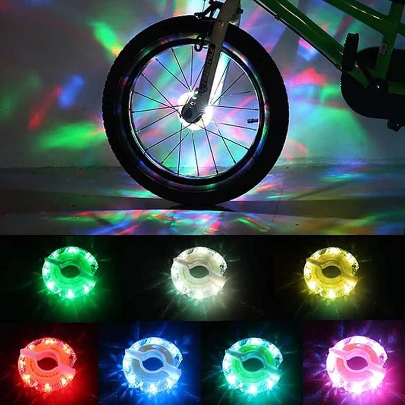 LED Bike Hub Light – Waterproof, Easy to Install & 8 Colour Modes