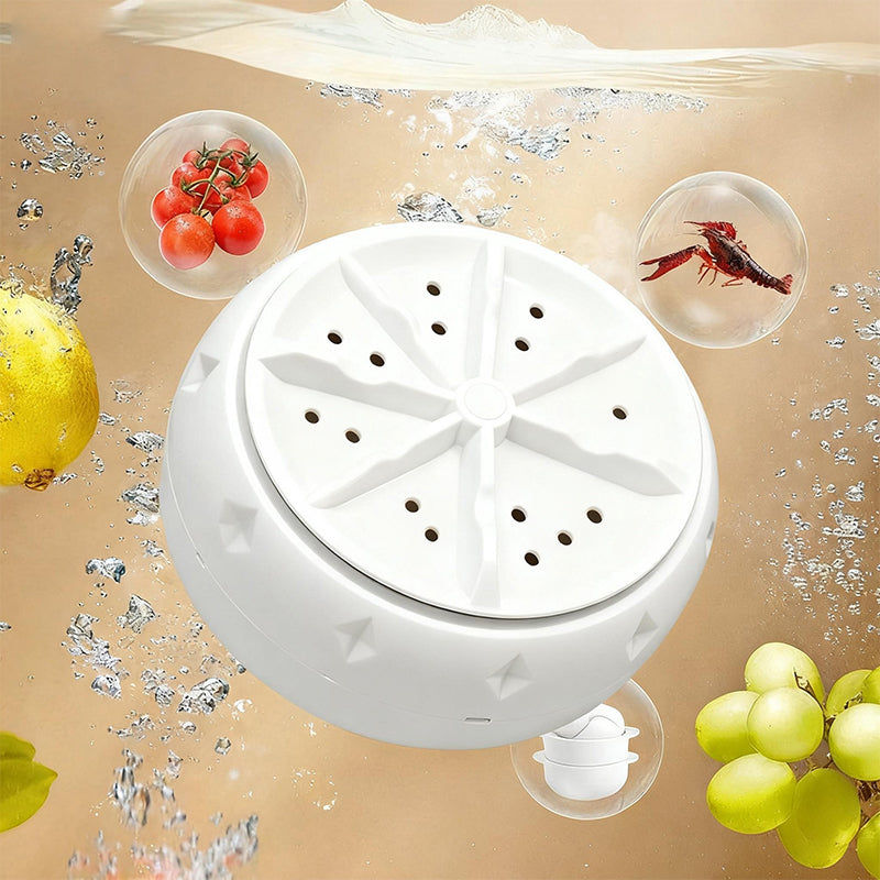 Effortless Vortex Fruit & Veggie Washer – Advanced SwirlClean Technology | Odor-Free, Child-Safe Cleaning