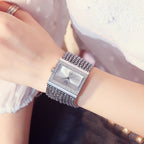 Christmas Special Offer: Ladies Rhinestone Quartz Square Watch