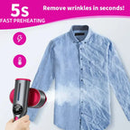 Garment steamer for clothes, hand steamer & iron 2 in 1, 15-second rapid heating, large control panel, 100-240 V wide voltage, suitable for worldwide travel, Christmas gifts