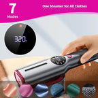 Rotating handle × Powerful steam | Easily switch between flat ironing and hanging ironing Portable handheld steam iron
