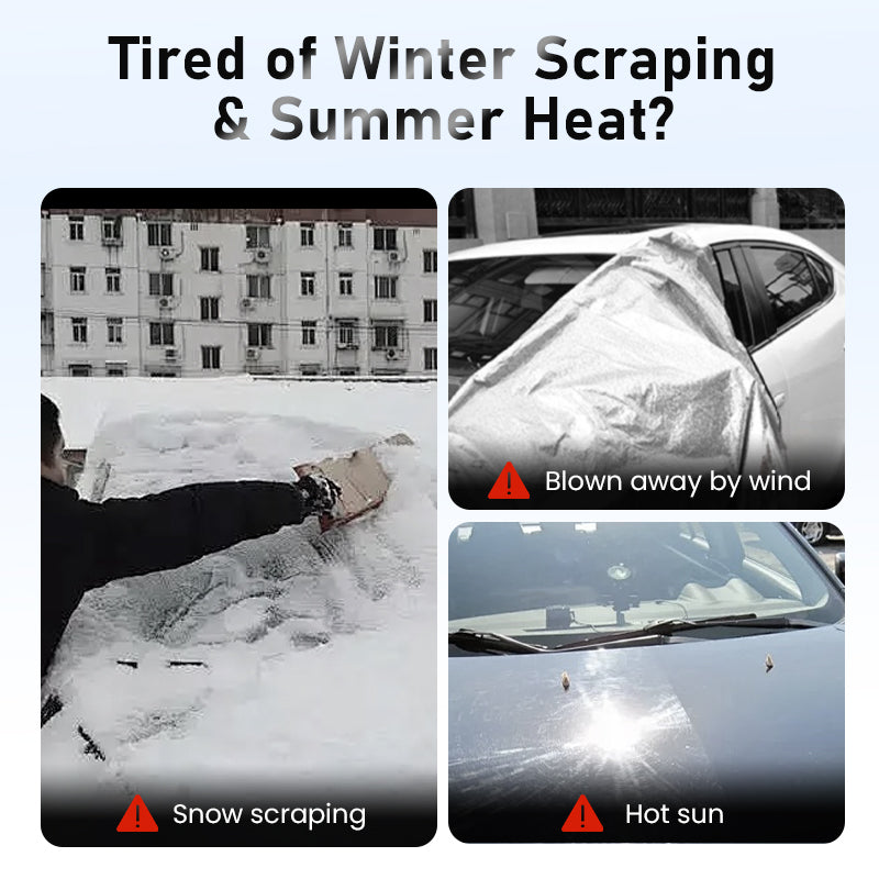 Christmas Offer: !!! All-Season Thickened Windshield Snow Cover