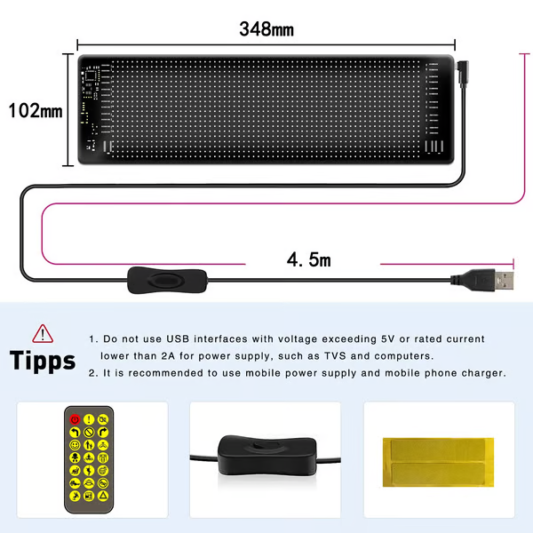 Colorful Eye Lamp Soft Screen for Car Windows