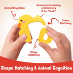 Best Gift - 26-Piece Wooden Letter & Animal Matching Toy