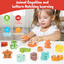 Best Gift - 26-Piece Wooden Letter & Animal Matching Toy