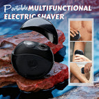Portable multifunctional electric shaver – Dual ring blades, IPX4 waterproof and compact UFO design