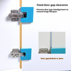 BUY 3 GET EXTRA 2! EASY HINGE MATE - Adjustable Door Installation Tool, Universal Design for Quick Setup, Includes All Necessary Adapters