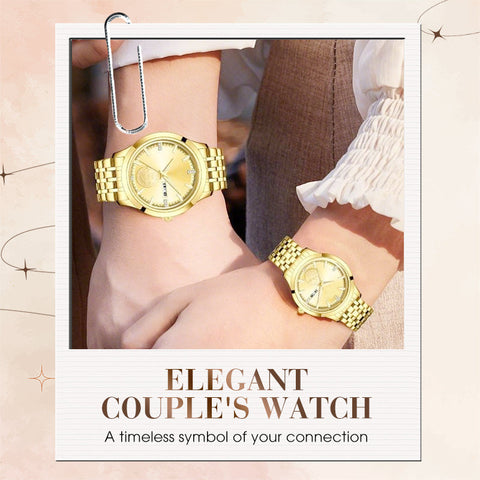 Christmas Special Offer: Luxurious Swiss Automatic Gold Watch For Couples