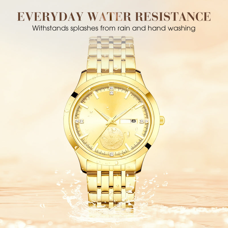 Christmas Special Offer: Luxurious Swiss Automatic Gold Watch For Couples