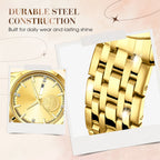 Christmas Special Offer: Luxurious Swiss Automatic Gold Watch For Couples