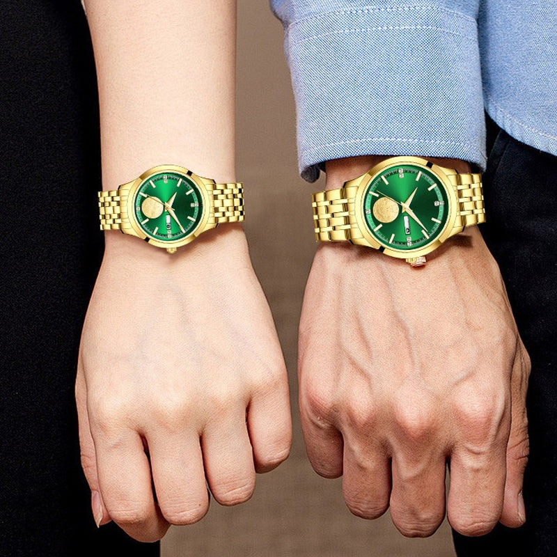 Christmas Special Offer: Luxurious Swiss Automatic Gold Watch For Couples