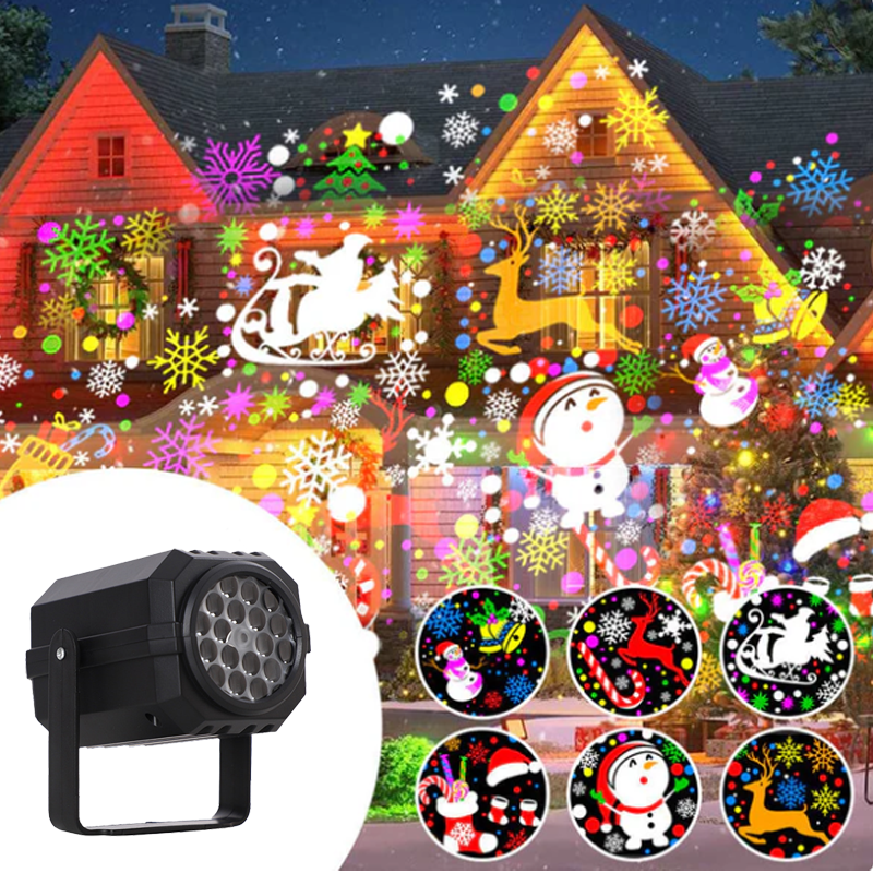 Christmas Offer: !!! Rotating LED Christmas Pattern Projector Light