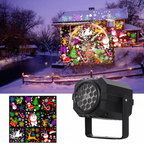 NOW! Rotating LED Christmas Projector Light - 8 Festive Patterns & Weatherproof, Perfect for Outdoor Holiday Decor