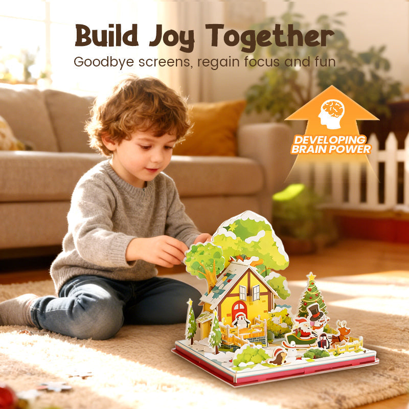 Christmas gifts 3D DIY Christmas Puzzle Kit