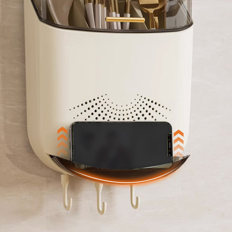 Black-Friday-Mega-Angebot – 50 % Rabatt! Wall Mounted Multifunctional Chopstick Holder Drain Box