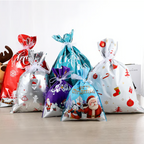 Meet Christmas Christmas Drawstring Gift Bags
