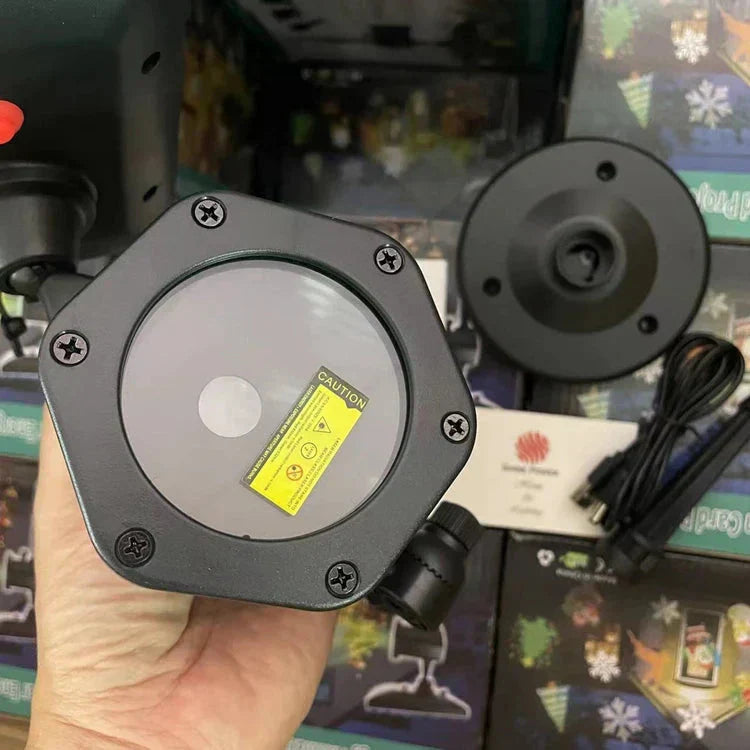 & Solar Xmas Lights Wireless StarTastic Outdoor Laser Motion Holiday Projector Lights for Holiday