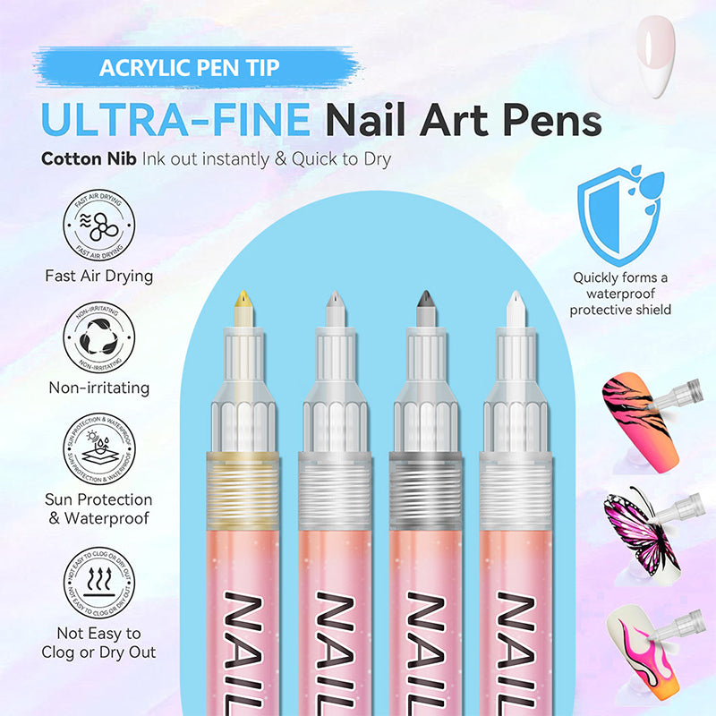 Christmas Gift 12-Color Professional Nail Art Pen Set