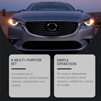 Automotive Headlamp Restoration Fluid, blurring enhanced crystalline coating refurbisher